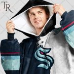 Personalized Nhl Seattle Kraken Mix Jersey Blanket Hoodie
