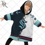 Personalized Nhl Seattle Kraken Mix Jersey Blanket Hoodie