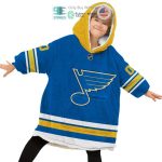 Best Personalized St. Louis Blues Logo Blue Hooded Blanet Hoodie