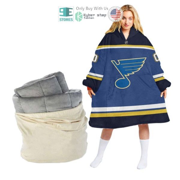 Best Personalized St. Louis Blues Logo Hooded Blanet Hoodie