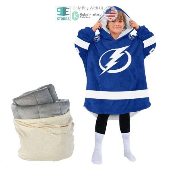 Best Personalized Tampa Bay Lightning Blue Hooded Blanet Hoodie