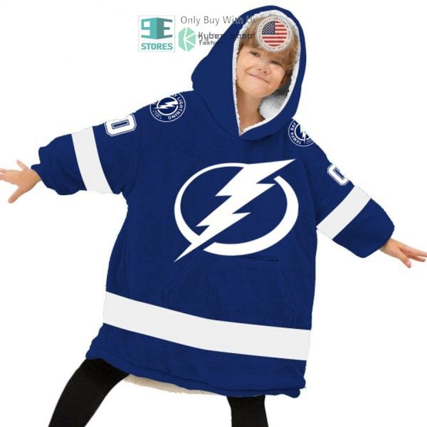 Best Personalized Tampa Bay Lightning Blue Hooded Blanet Hoodie