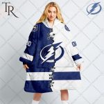 Personalized Nhl Tampa Bay Lightning Mix Jersey Blanket Hoodie