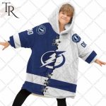 Personalized Nhl Tampa Bay Lightning Mix Jersey Blanket Hoodie
