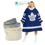 Best Personalized Toronto Maple Leafs Blue Hooded Blanet Hoodie