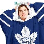 Best Personalized Toronto Maple Leafs Blue Hooded Blanet Hoodie