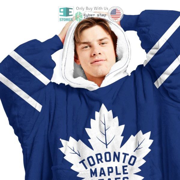 Best Personalized Toronto Maple Leafs Blue Hooded Blanet Hoodie