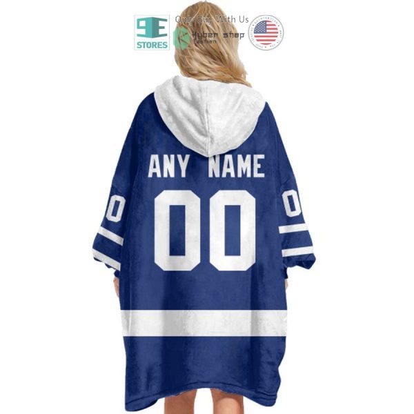Best Personalized Toronto Maple Leafs Blue Hooded Blanet Hoodie