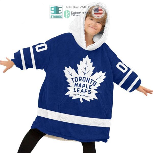 Best Personalized Toronto Maple Leafs Blue Hooded Blanet Hoodie