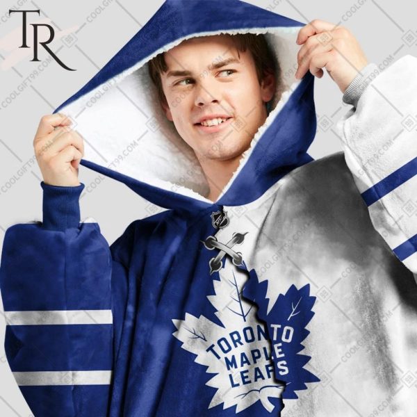 Personalized Nhl Toronto Maple Leafs Mix Jersey Blanket Hoodie