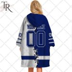 Personalized Nhl Toronto Maple Leafs Mix Jersey Blanket Hoodie