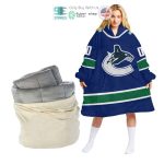 Best Personalized Vancouver Canucks Blue Hooded Blanet Hoodie