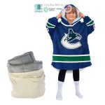 Best Personalized Vancouver Canucks Blue Hooded Blanet Hoodie