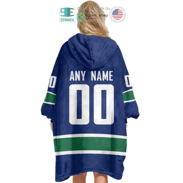 Best Personalized Vancouver Canucks Blue Hooded Blanet Hoodie