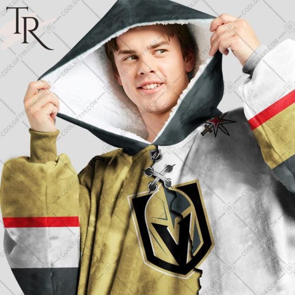 Personalized Nhl Vegas Golden Knights Mix Jersey Blanket Hoodie