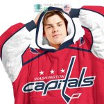 Best Personalized Washington Capitals Red Blue Hooded Blanet Hoodie