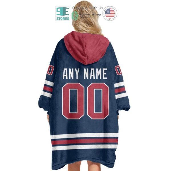 Best Personalized Winnipeg Jets Blue Hooded Blanet Hoodie