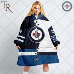 Personalized Nhl Winnipeg Jets Mix Jersey Blanket Hoodie