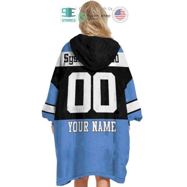 Best Personalized Nrl Cronulla-Sutherland Sharks Blue Hooded Blanet Hoodie