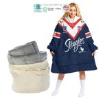 Best Personalized Nrl Sydney Roosters Blue Hooded Blanet Hoodie