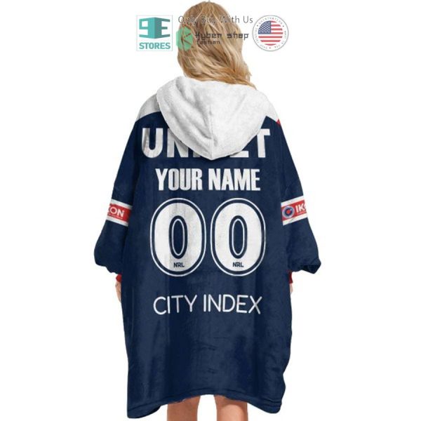 Best Personalized Nrl Sydney Roosters Blue Hooded Blanet Hoodie