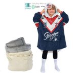 Best Personalized Nrl Sydney Roosters Blue Hooded Blanet Hoodie