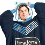 Best Personalized State Of Origin New South Wales Blues Black Hooded Blanet Hoodie