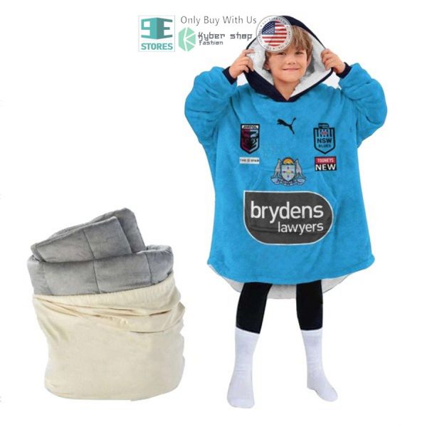 Best Personalized State Of Origin New South Wales Blues Logo Hooded Blanet Hoodie