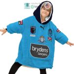 Best Personalized State Of Origin New South Wales Blues Logo Hooded Blanet Hoodie