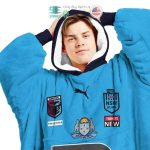 Best Personalized State Of Origin New South Wales Blues Logo Hooded Blanet Hoodie