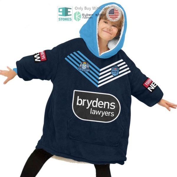 Best Personalized State Of Origin New South Wales Blues Nswrl Blue Hooded Blanet Hoodie
