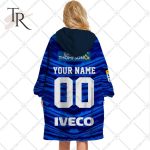 Personalized Super Rugby Blues Jersey Oodie, Flanket, Blanket Hoodie, Snuggie