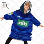 Personalized Super Rugby Blues Jersey Oodie, Flanket, Blanket Hoodie, Snuggie