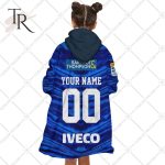 Personalized Super Rugby Blues Jersey Oodie, Flanket, Blanket Hoodie, Snuggie