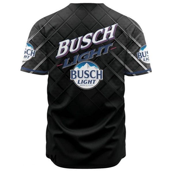Busch Light Baseball Jersey – Stylish Black/Blue Design, Perfect For Fans & Casual Wear!