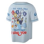 Custom Bluey Baseball Jersey - Personalize Name & Number, True Colors Design, Perfect Gift!