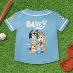 Custom Bluey Baseball Jersey - Personalize With Any Name - Perfect Gift For Kids!