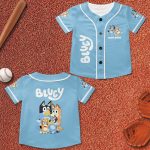 Custom Bluey Baseball Jersey - Personalize With Any Name - Perfect Gift For Kids!