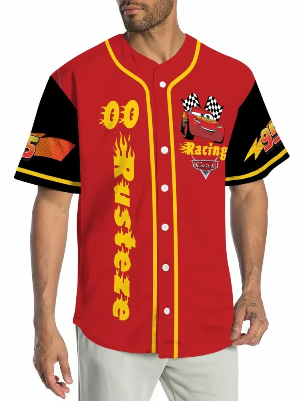 Custom Lightning Mcqueen Racing Jersey - Personalized Kids T-Shirt With Name & Number