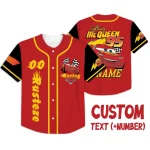 Custom Lightning Mcqueen Racing Jersey - Personalized Kids T-Shirt With Name & Number