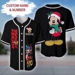 Customizable Holiday Mickey Mouse Baseball Jersey - Add Your Name & Number!