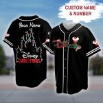 Custom Disney Christmas Jersey – Personalized Name & Number Baseball Shirt