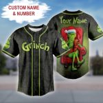 Custom Grinch Baseball Jersey - Personalize With Your Name & Number - Unique Gift!