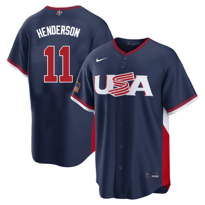 11 Gunnar Henderson Usa 2026 World Baseball Classic Baseball Jersey Team Usa Wbc 2026 Merch White