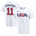 11 Gunnar Henderson Usa 2026 World Baseball Classic Baseball Jersey Team Usa Wbc 2026 Merch White