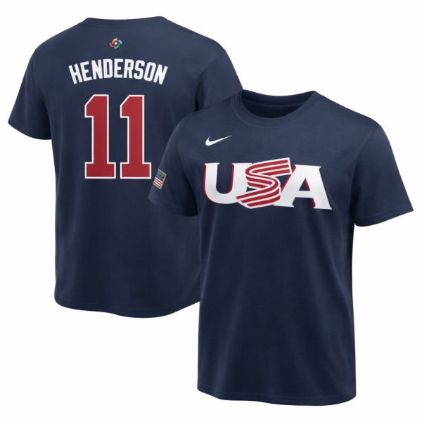 11 Gunnar Henderson Usa 2026 World Baseball Classic Baseball Jersey Team Usa Wbc 2026 Merch White