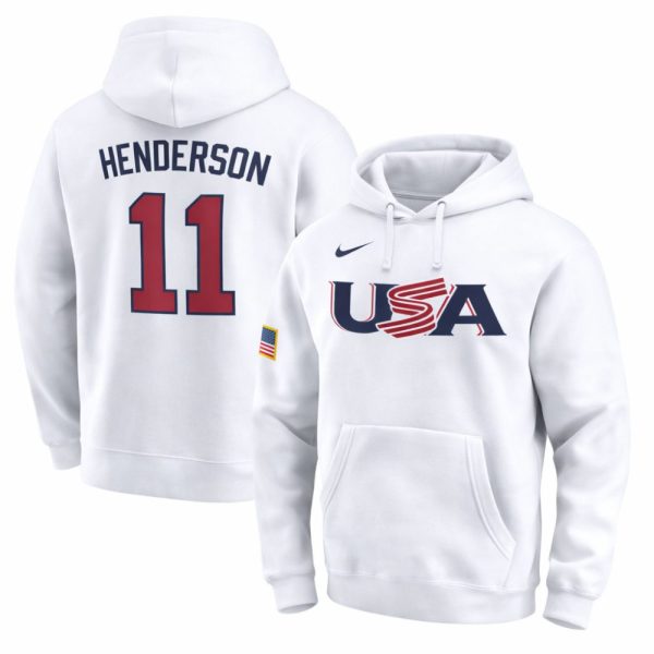 11 Gunnar Henderson Usa 2026 World Baseball Classic Baseball Jersey Team Usa Wbc 2026 Merch White