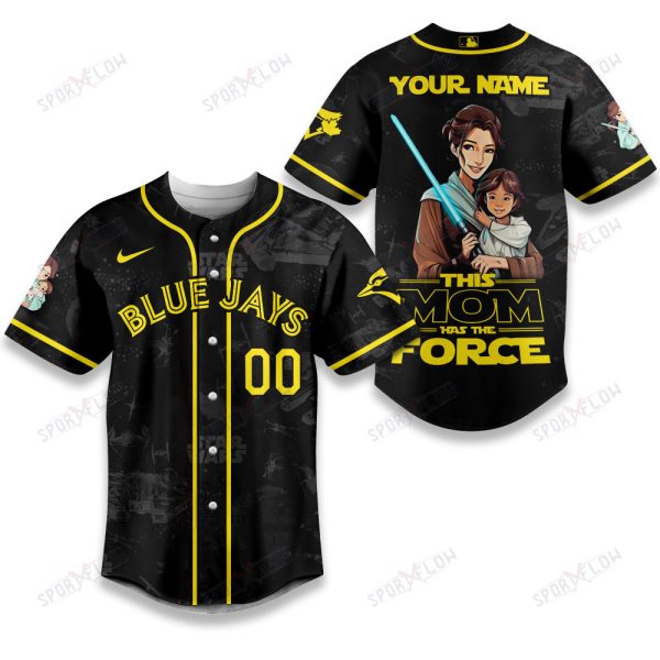 Toronto Blue Jays X Star Wars This Mom Has The Force Baseball Jersey
