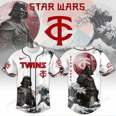 Minnesota Twins X Star Wars Darth Vader Japanese Aesthetic Baseball Jersey