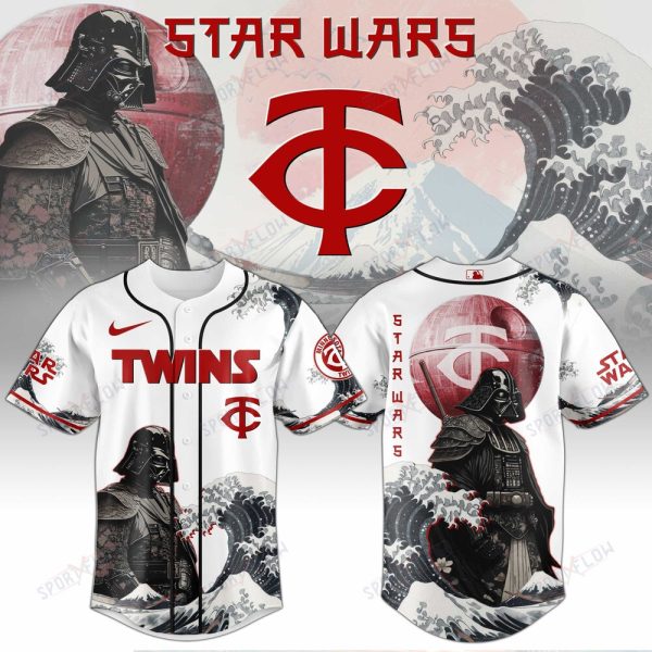 Minnesota Twins X Star Wars Darth Vader Japanese Aesthetic Baseball Jersey